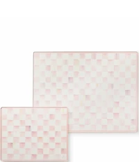 MacKenzie-Childs Check Tempered Glass Cutting Board, Set of 2