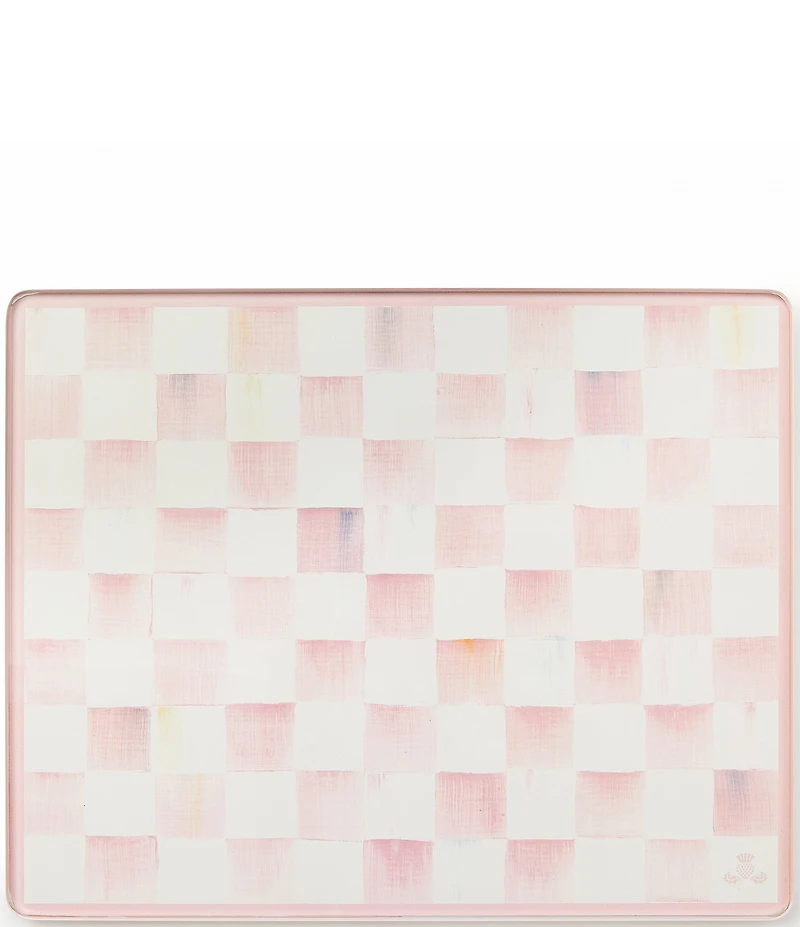 MacKenzie-Childs Check Tempered Glass Cutting Board, Set of 2
