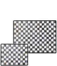MacKenzie-Childs Check Tempered Glass Cutting Board, Set of 2