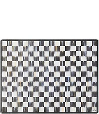 MacKenzie-Childs Check Tempered Glass Cutting Board, Set of 2