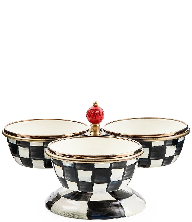 MacKenzie-Childs Courtly Check Triplicity Divided Server