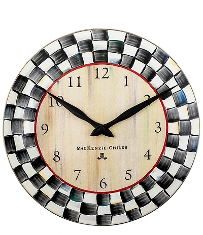MacKenzie-Childs Courtly Check Wall Clock