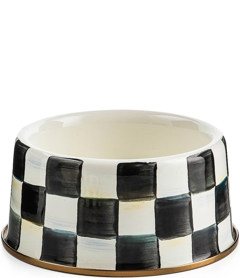 MacKenzie-Childs Courtly Checks® Pet Dish