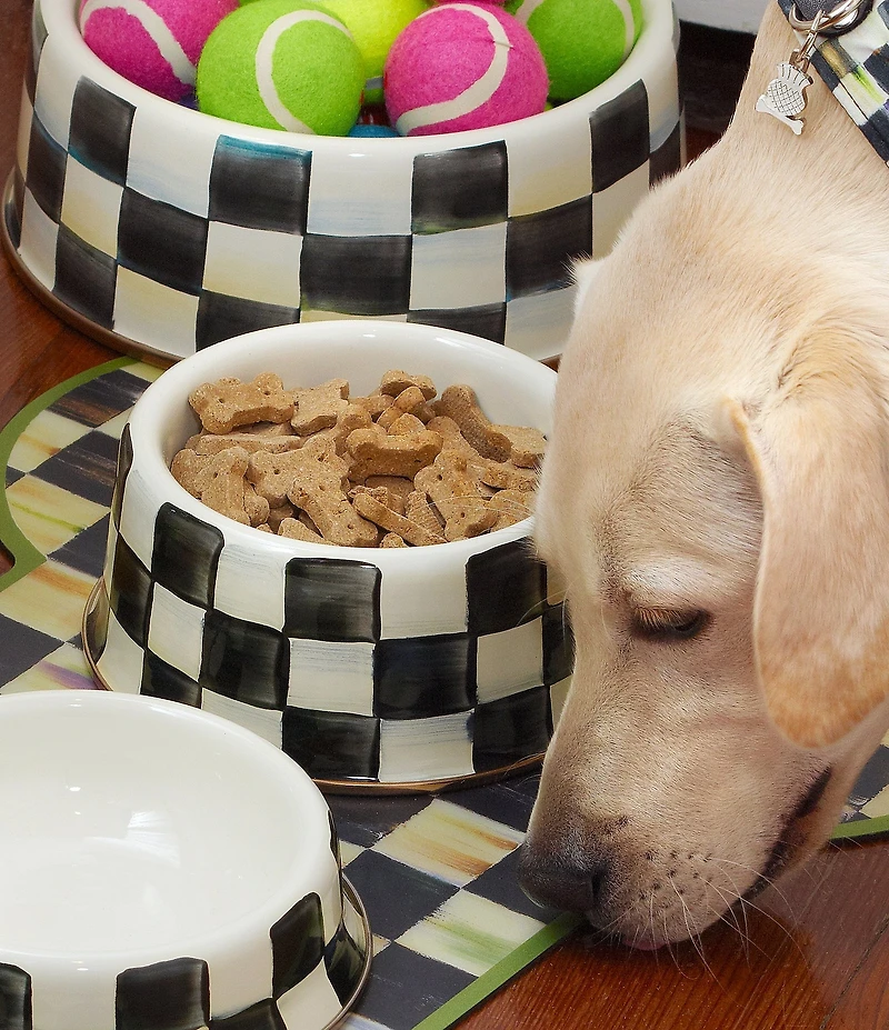 MacKenzie-Childs Courtly Checks® Pet Dish