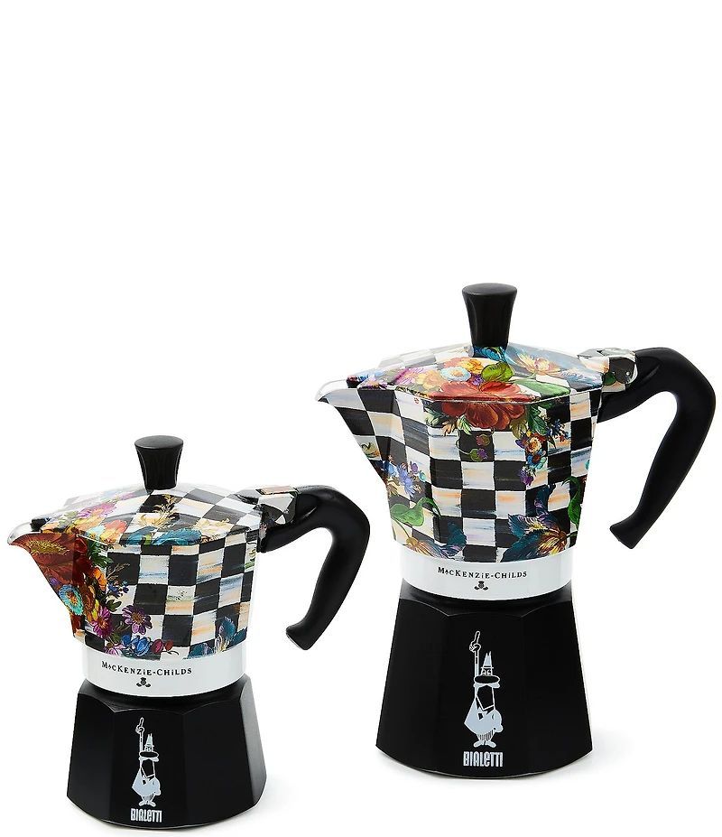 MacKenzie-Childs x Bialetti Courtly Flower Market 6 Cup Moka Pot