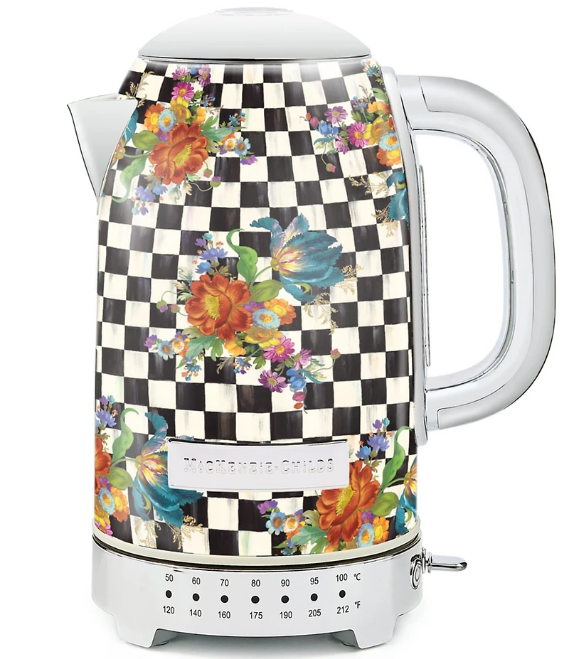 MacKenzie-Childs Courtly Flower Market Electric Kettle