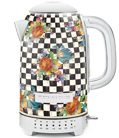MacKenzie-Childs Courtly Flower Market Electric Kettle