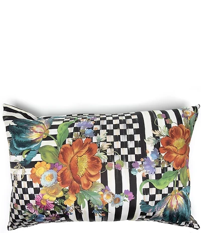 MacKenzie-Childs Courtly Flower Market Lumbar Pillow