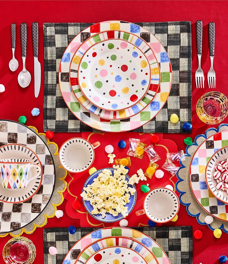 MacKenzie-Childs Day At The Fair Dinner Plate