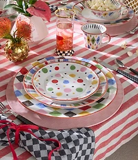 MacKenzie-Childs Day At The Fair Dinner Plate