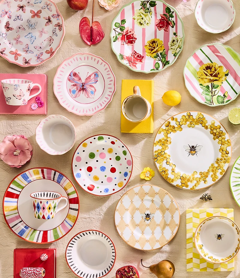 MacKenzie-Childs Day At The Fair Dinner Plate