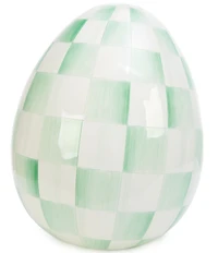 MacKenzie-Childs Easter Collection Check Egg Figurine, Large