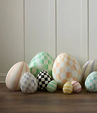 MacKenzie-Childs Easter Collection Check Egg Figurine, Small