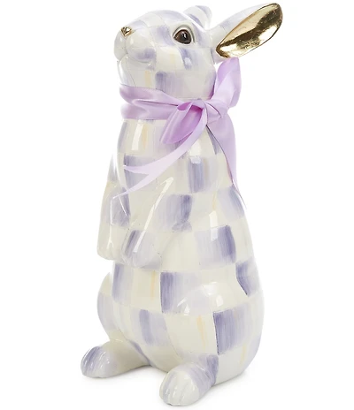 MacKenzie-Childs Easter Collection Check Standing Bunny Figurine