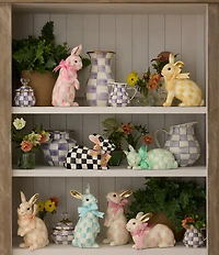 MacKenzie-Childs Easter Collection Check Standing Bunny Figurine