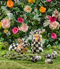 MacKenzie-Childs Easter Collection Check Standing Bunny Figurine