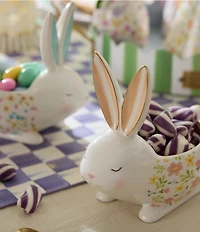 MacKenzie-Childs Easter Collection Posie Patch Ceramic Rabbit Candy Dishes, Set of 3