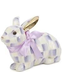 MacKenzie-Childs Easter Collection Check Resting Bunny Figurine