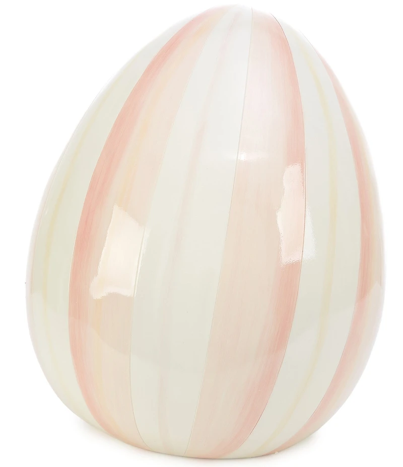 MacKenzie-Childs Easter Collection Stripe Egg Figurine, Medium
