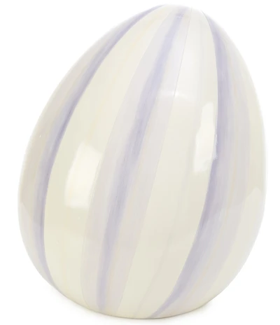 MacKenzie-Childs Easter Collection Stripe Medium Egg Figurine