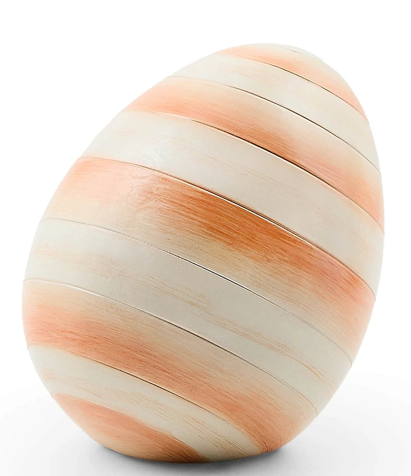 MacKenzie-Childs Easter Collection Stripe Egg Figurine, Mini