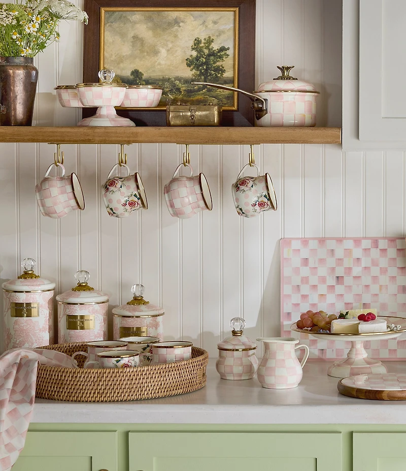MacKenzie-Childs English Garden Enamel Canister