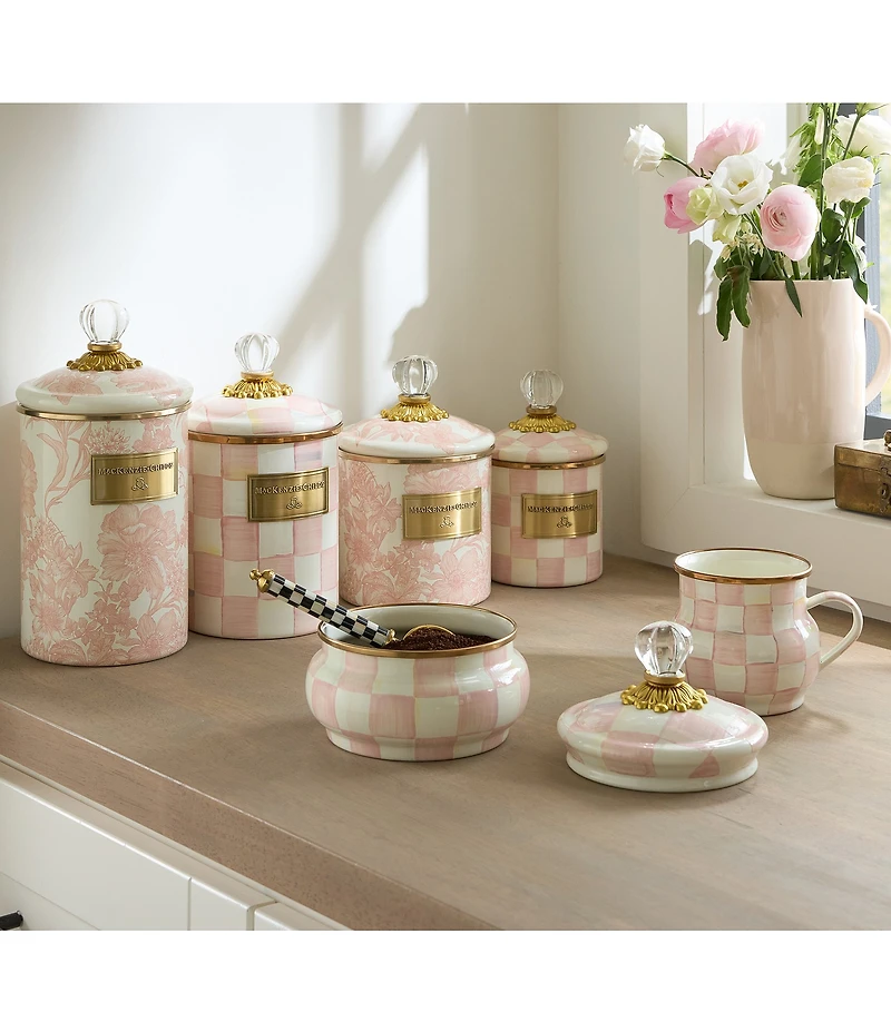 MacKenzie-Childs English Garden Enamel Canister