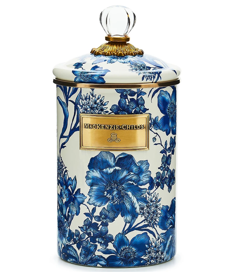MacKenzie-Childs English Garden Enamel Canister