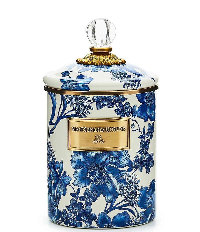 MacKenzie-Childs English Garden Enamel Canister