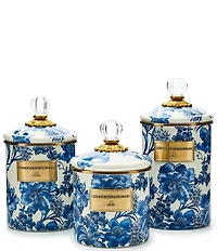 MacKenzie-Childs English Garden Enamel Canister