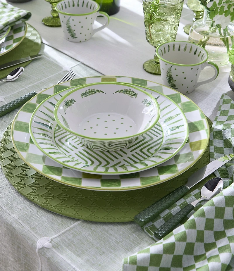 MacKenzie-Childs Fern Forest Serving Bowl