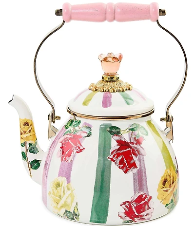 MacKenzie-Childs Garden Gala Enamel Tea Kettle, 2-Qt.