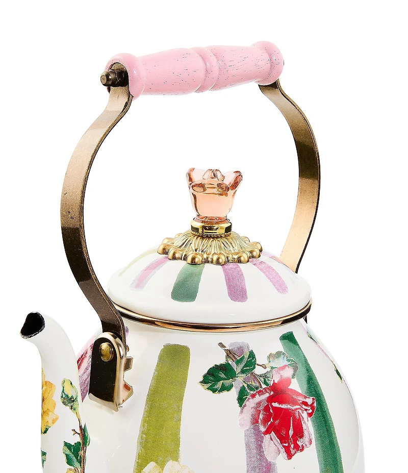 MacKenzie-Childs Garden Gala Enamel Tea Kettle, 2-Qt.