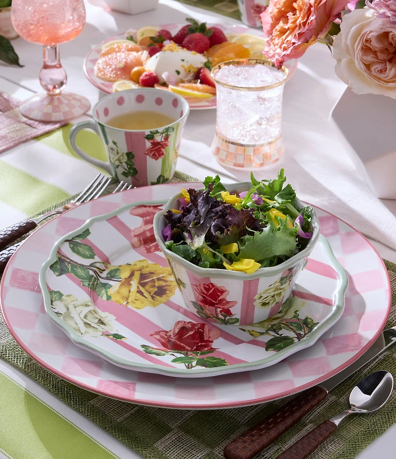 MacKenzie-Childs Garden Gala Stoneware Serving Bowl