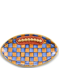 MacKenzie-Childs Ginger Check® Football Platter