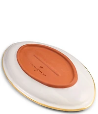 MacKenzie-Childs Ginger Check® Football Platter