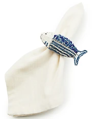 MacKenzie-Childs Go Fish Napkin Rings, Set of 4