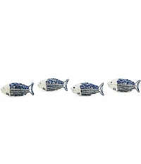 MacKenzie-Childs Go Fish Napkin Rings, Set of 4
