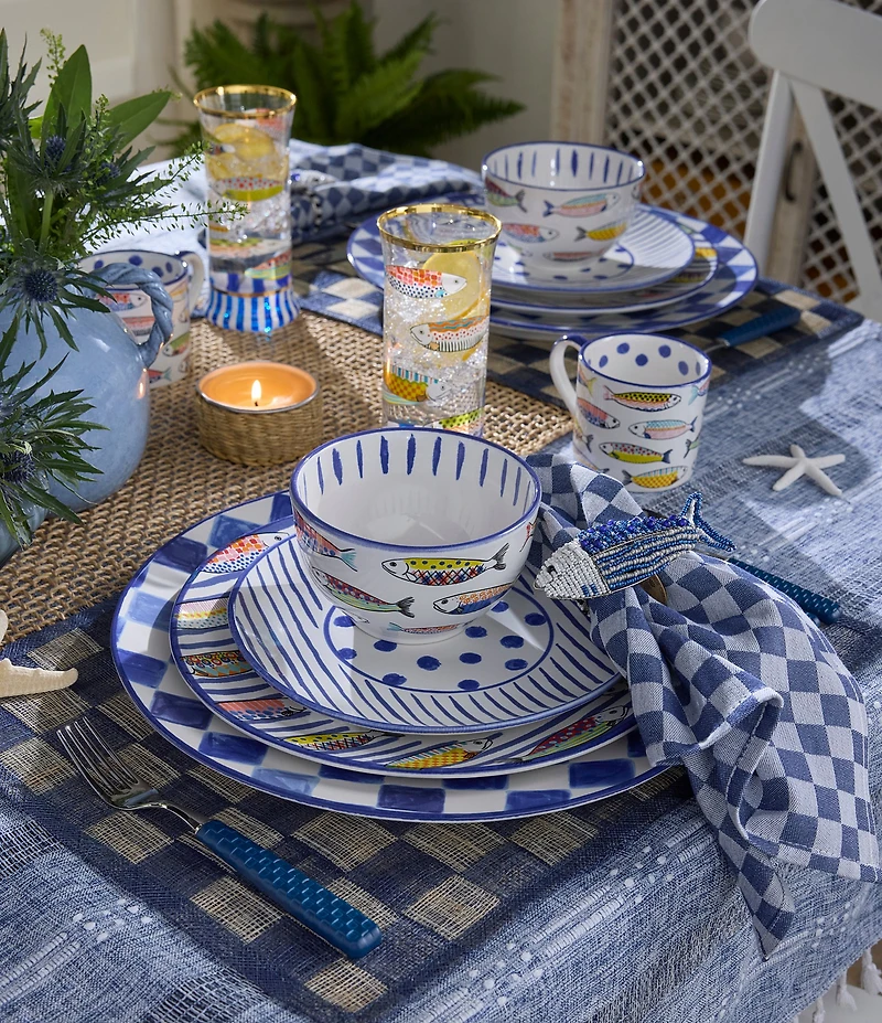 MacKenzie-Childs Go Fish Salad/Dessert Plate