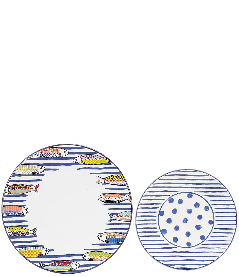 MacKenzie-Childs Go Fish Salad/Dessert Plate