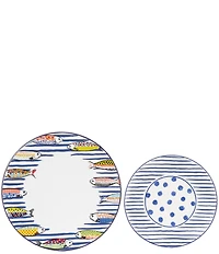 MacKenzie-Childs Go Fish Salad/Dessert Plate
