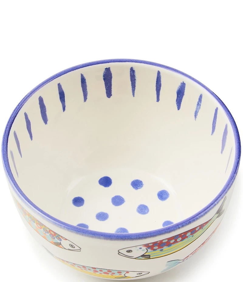 MacKenzie-Childs Go Fish Serving Bowl