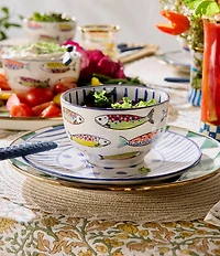 MacKenzie-Childs Go Fish Serving Bowl
