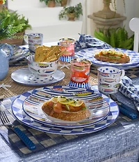 MacKenzie-Childs Go Fish Stoneware Dinner Plate