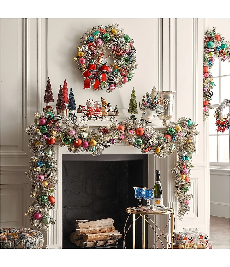 MacKenzie-Childs Granny Kitsch Santa and Company Figurine