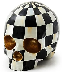 MacKenzie-Childs Halloween Collection Check Skull Decor