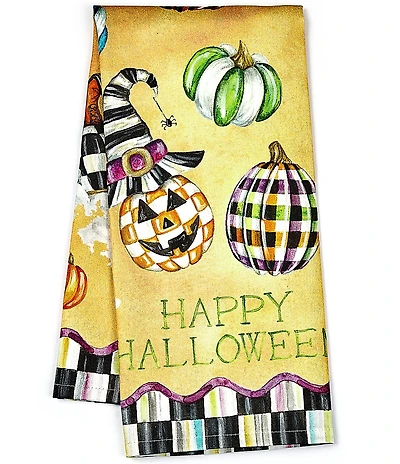 MacKenzie-Childs Happy Halloween Print Dish Towel