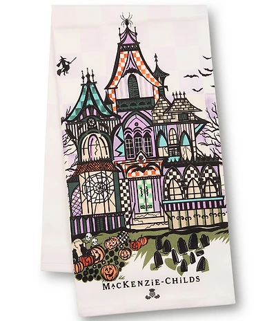 MacKenzie-Childs Haunted House Printed Dish Towel