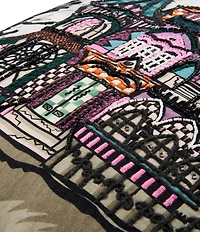 MacKenzie-Childs Haunted House Square Throw Pillow