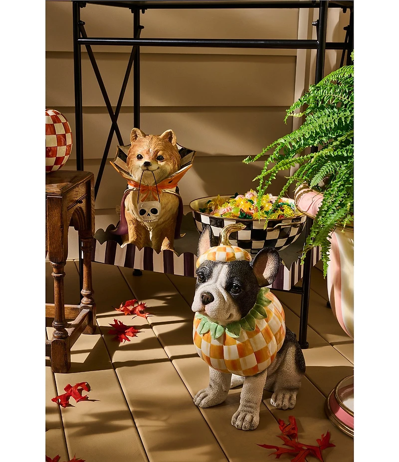 MacKenzie-Childs Halloween Collection Trick or Treat Frenchie Dog Figurine